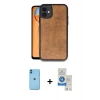 MARSİLYAN™- iPhone 11 Kılıf Kıvılcım Işık Serisi - Şeffaf Royal Nano Ekran Koruyucu + Neon Fosforlu Kamera Lens - MI