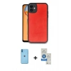 MARSİLYAN™- iPhone 11 Kılıf Kıvılcım Işık Serisi - Şeffaf Royal Nano Ekran Koruyucu + Neon Fosforlu Kamera Lens - MI