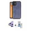 MARSİLYAN™- iPhone 11 Kılıf Kıvılcım Işık Serisi - Şeffaf Royal Nano Ekran Koruyucu + Raze Metal Kamera Lens - MR