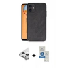 MARSİLYAN™- iPhone 11 Kılıf Kıvılcım Işık Serisi - Şeffaf Royal Nano Ekran Koruyucu + Raze Metal Kamera Lens - GS