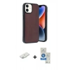 MARSİLYAN™- iPhone 11 Kılıf Kıvılcım Işık Serisi - Şeffaf Royal Nano Ekran Koruyucu + Renkli Kamera Lens Koruma Cam - SI