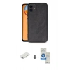 MARSİLYAN™- iPhone 11 Kılıf Kıvılcım Işık Serisi - Şeffaf Royal Nano Ekran Koruyucu + Renkli Kamera Lens Koruma Cam - SI