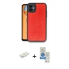 MARSİLYAN™- iPhone 11 Kılıf Kıvılcım Işık Serisi - Şeffaf Royal Nano Ekran Koruyucu + Renkli Kamera Lens Koruma Cam - SI