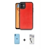 MARSİLYAN™- iPhone 11 Kılıf Kıvılcım Işık Serisi - Şeffaf Uv Polymer Nano Ekran Koruyucu + Neon Fosforlu Kamera Lens - MI