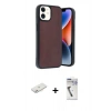 MARSİLYAN™- iPhone 11 Kılıf Kıvılcım Işık Serisi - Şeffaf Uv Polymer Nano Ekran Koruyucu + Renkli Kamera Lens Koruma Cam - PE