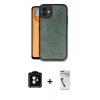 MARSİLYAN™- iPhone 11 Kılıf Kıvılcım Işık Serisi - Şeffaf Uv Polymer Nano Ekran Koruyucu + Turuncu PVD Metal Kamera Lens