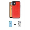 MARSİLYAN™- iPhone 11 Kılıf Kıvılcım Işık Serisi - Şeffaf Uv Polymer Nano Ekran Koruyucu + Neon Fosforlu Kamera Lens - YL