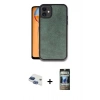 MARSİLYAN™- iPhone 11 Kılıf Kıvılcım Işık Serisi - Siyah 34D Hayalet Izgaralı Cam + Pers Alüminyum Kamera Lens - LT