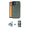 MARSİLYAN™- iPhone 11 Kılıf Kıvılcım Işık Serisi - Siyah 34D Hayalet Izgaralı Cam + Raze Metal Kamera Lens - MI