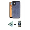 MARSİLYAN™- iPhone 11 Kılıf Kıvılcım Işık Serisi - Siyah 34D Hayalet Izgaralı Cam + Raze Metal Kamera Lens - MI