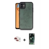 MARSİLYAN™- iPhone 11 Kılıf Kıvılcım Işık Serisi - Siyah 360 Mat Full Body Arka Koruyucu + Pers Alüminyum Kamera Lens - KI