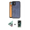 MARSİLYAN™- iPhone 11 Kılıf Kıvılcım Işık Serisi - Siyah 360 Mat Full Body Arka Koruyucu + Raze Metal Kamera Lens - KI