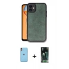 MARSİLYAN™- iPhone 11 Kılıf Kıvılcım Işık Serisi - Siyah 360 Mat Full Body Arka Koruyucu + Neon Fosforlu Kamera Lens - TU