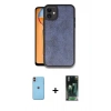 MARSİLYAN™- iPhone 11 Kılıf Kıvılcım Işık Serisi - Siyah 360 Mat Full Body Arka Koruyucu + Neon Fosforlu Kamera Lens - TU