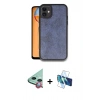 MARSİLYAN™- iPhone 11 Kılıf Kıvılcım Işık Serisi - Siyah 3D Antistatik Cam Ekran Koruyucu + Raze Metal Kamera Lens - KI