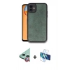 MARSİLYAN™- iPhone 11 Kılıf Kıvılcım Işık Serisi - Siyah 3D Antistatik Cam Ekran Koruyucu + Raze Metal Kamera Lens - KI