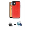 MARSİLYAN™- iPhone 11 Kılıf Kıvılcım Işık Serisi - Siyah 3D Antistatik Cam Ekran Koruyucu + Kamera Lens Koruma Cam - SF