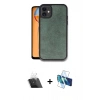 MARSİLYAN™- iPhone 11 Kılıf Kıvılcım Işık Serisi - Siyah 3D Antistatik Cam Ekran Koruyucu + Kamera Lens Koruma Cam - SF