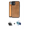 MARSİLYAN™- iPhone 11 Kılıf Kıvılcım Işık Serisi - Siyah 3D Antistatik Cam Ekran Koruyucu + Kamera Lens Koruma Cam - SF