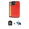 MARSİLYAN™- iPhone 11 Kılıf Kıvılcım Işık Serisi - Siyah 3D Antistatik Cam Ekran Koruyucu + PVD Metal Kamera Lens - YL