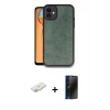 MARSİLYAN™- iPhone 11 Kılıf Kıvılcım Işık Serisi - Siyah 3D Antistatik Hayalet Cam Ekran Koruyucu + Renkli Kamera Lens Koruma Cam - SI