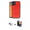 MARSİLYAN™- iPhone 11 Kılıf Kıvılcım Işık Serisi - Siyah 3D Antistatik Mat Seramik Nano Ekran Koruyucu + Pers Alüminyum Kamera Lens - LT