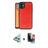 MARSİLYAN™- iPhone 11 Kılıf Kıvılcım Işık Serisi - Siyah 3D Antistatik Mat Seramik Nano Ekran Koruyucu + Raze Metal Kamera Lens - MI