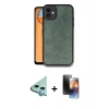 MARSİLYAN™- iPhone 11 Kılıf Kıvılcım Işık Serisi - Siyah 3D Antistatik Mat Seramik Nano Ekran Koruyucu + Raze Metal Kamera Lens - MI