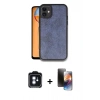 MARSİLYAN™- iPhone 11 Kılıf Kıvılcım Işık Serisi - Siyah 3D Antistatik Mat Seramik Nano Ekran Koruyucu + PVD Metal Kamera Lens - MI