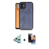 MARSİLYAN™- iPhone 11 Kılıf Kıvılcım Işık Serisi - Siyah 3D Antistatik Mat Seramik Nano Ekran Koruyucu + Raze Metal Kamera Lens - MI