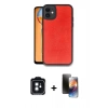 MARSİLYAN™- iPhone 11 Kılıf Kıvılcım Işık Serisi - Siyah 3D Antistatik Mat Seramik Nano Ekran Koruyucu + PVD Metal Kamera Lens - SH