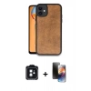 MARSİLYAN™- iPhone 11 Kılıf Kıvılcım Işık Serisi - Siyah 3D Antistatik Mat Seramik Nano Ekran Koruyucu + PVD Metal Kamera Lens - SH