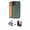 MARSİLYAN™- iPhone 11 Kılıf Kıvılcım Işık Serisi - Siyah 3D Antistatik Mat Seramik Nano Ekran Koruyucu + Raze Metal Kamera Lens - MR