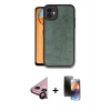 MARSİLYAN™- iPhone 11 Kılıf Kıvılcım Işık Serisi - Siyah 3D Antistatik Mat Seramik Nano Ekran Koruyucu + Raze Metal Kamera Lens - SH