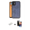 MARSİLYAN™- iPhone 11 Kılıf Kıvılcım Işık Serisi - Siyah 3D Antistatik Mat Seramik Nano Ekran Koruyucu + Renkli Kamera Lens Koruma Cam - SI