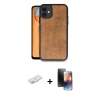 MARSİLYAN™- iPhone 11 Kılıf Kıvılcım Işık Serisi - Siyah 3D Antistatik Mat Seramik Nano Ekran Koruyucu + Renkli Kamera Lens Koruma Cam - TU