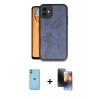 MARSİLYAN™- iPhone 11 Kılıf Kıvılcım Işık Serisi - Siyah 3D Antistatik Mat Seramik Nano Ekran Koruyucu + Neon Fosforlu Kamera Lens - YL