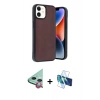 MARSİLYAN™- iPhone 11 Kılıf Kıvılcım Işık Serisi - Siyah 3D Antistatik Seramik Nano Ekran Koruyucu + Raze Metal Kamera Lens - KI