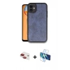 MARSİLYAN™- iPhone 11 Kılıf Kıvılcım Işık Serisi - Siyah 3D Antistatik Seramik Nano Ekran Koruyucu + Pers Alüminyum Kamera Lens - KI