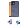 MARSİLYAN™- iPhone 11 Kılıf Kıvılcım Işık Serisi - Siyah 3D Antistatik Seramik Nano Ekran Koruyucu + Raze Metal Kamera Lens - MR