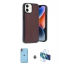 MARSİLYAN™- iPhone 11 Kılıf Kıvılcım Işık Serisi - Siyah 3D Antistatik Seramik Nano Ekran Koruyucu + Neon Fosforlu Kamera Lens - TU