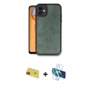 MARSİLYAN™- iPhone 11 Kılıf Kıvılcım Işık Serisi - Siyah 3D Antistatik Seramik Nano Ekran Koruyucu + Rainbow Kamera Lens Koruma Cam - KI