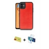 MARSİLYAN™- iPhone 11 Kılıf Kıvılcım Işık Serisi - Siyah 3D Antistatik Seramik Nano Ekran Koruyucu + Rainbow Kamera Lens Koruma Cam - KI