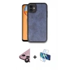 MARSİLYAN™- iPhone 11 Kılıf Kıvılcım Işık Serisi - Siyah 3D Antistatik Seramik Nano Ekran Koruyucu + Raze Metal Kamera Lens - SH