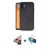 MARSİLYAN™- iPhone 11 Kılıf Kıvılcım Işık Serisi - Siyah 3D Antistatik Seramik Nano Ekran Koruyucu + Raze Metal Kamera Lens - SH