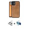 MARSİLYAN™- iPhone 11 Kılıf Kıvılcım Işık Serisi - Siyah 3D Antistatik Seramik Nano Ekran Koruyucu + Raze Metal Kamera Lens - GS