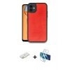 MARSİLYAN™- iPhone 11 Kılıf Kıvılcım Işık Serisi - Siyah 3D Antistatik Seramik Nano Ekran Koruyucu + Renkli Kamera Lens Koruma Cam - TU