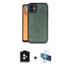 MARSİLYAN™- iPhone 11 Kılıf Kıvılcım Işık Serisi - Siyah 3D Antistatik Seramik Nano Ekran Koruyucu + PVD Metal Kamera Lens - TU