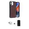 MARSİLYAN™- iPhone 11 Kılıf Kıvılcım Işık Serisi - Siyah 6D Antistatik Mat Seramik Hayalet Nano Ekran Koruyucu + Pers Alüminyum Kamera Lens - GD