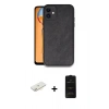 MARSİLYAN™- iPhone 11 Kılıf Kıvılcım Işık Serisi - Siyah 6D Antistatik Mat Seramik Hayalet Nano Ekran Koruyucu + Renkli Kamera Lens Koruma Cam - SI
